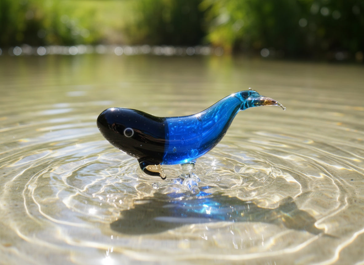 Stain Glass Whale Figurine/Chachki