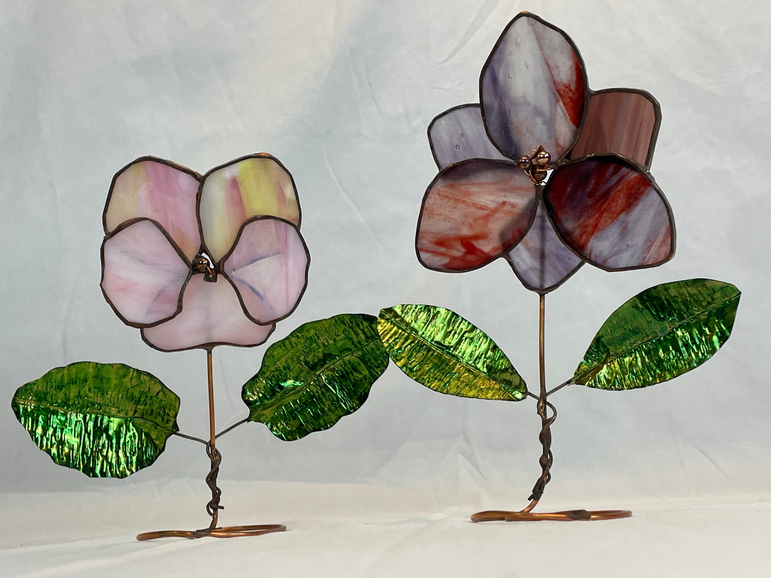 Glass & Copper Flowers