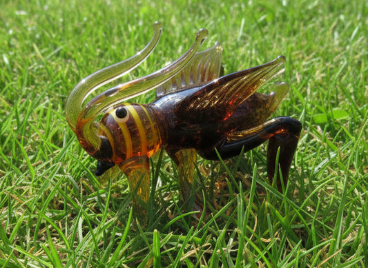 Stain Glass Grasshopper Figurine/Chachki