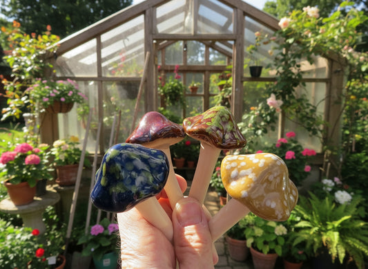 Mushroom Plant Stake